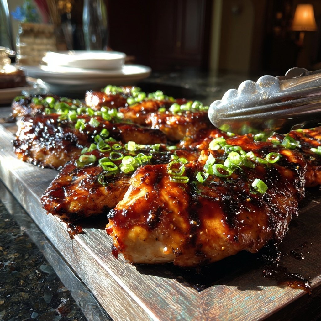 Healthy Chicken With Honey Garlic Glaze