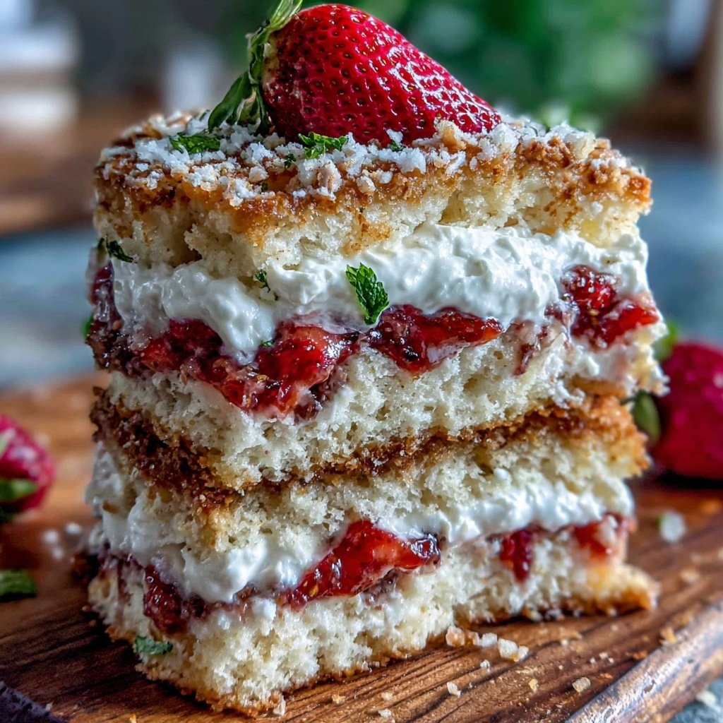 Classic Strawberry Shortcake With Fresh Cream