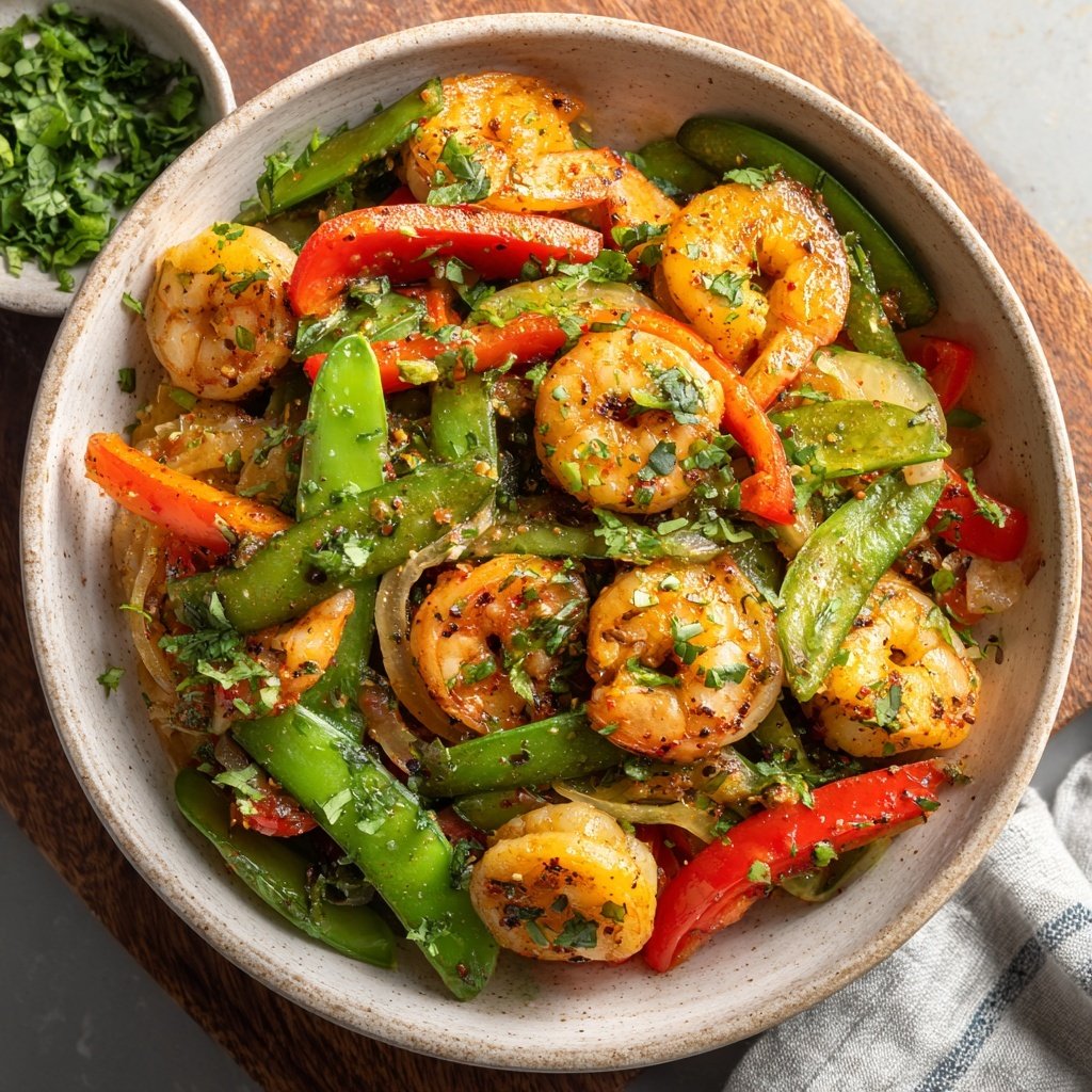 Easy Healthy Shrimp And Vegetable Bowl