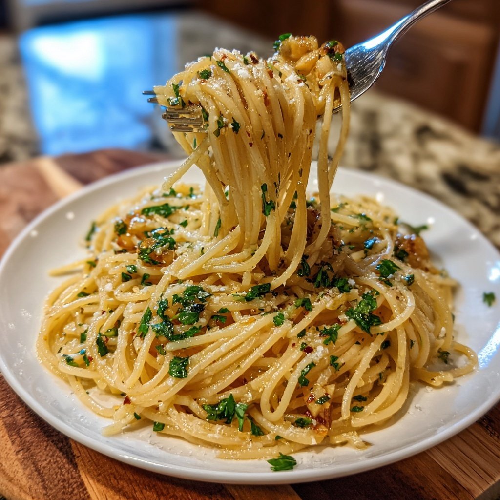 Quick & Easy 15-Minute Garlic Pasta