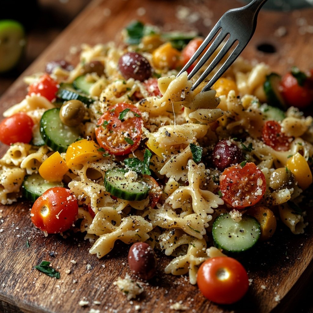 Quick Pasta Salad Lunch for Work