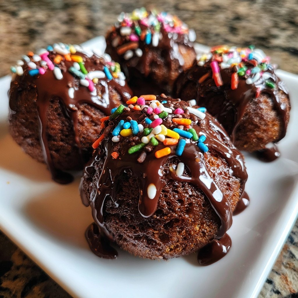 Super Bowl Desserts Chocolate Donut Holes
