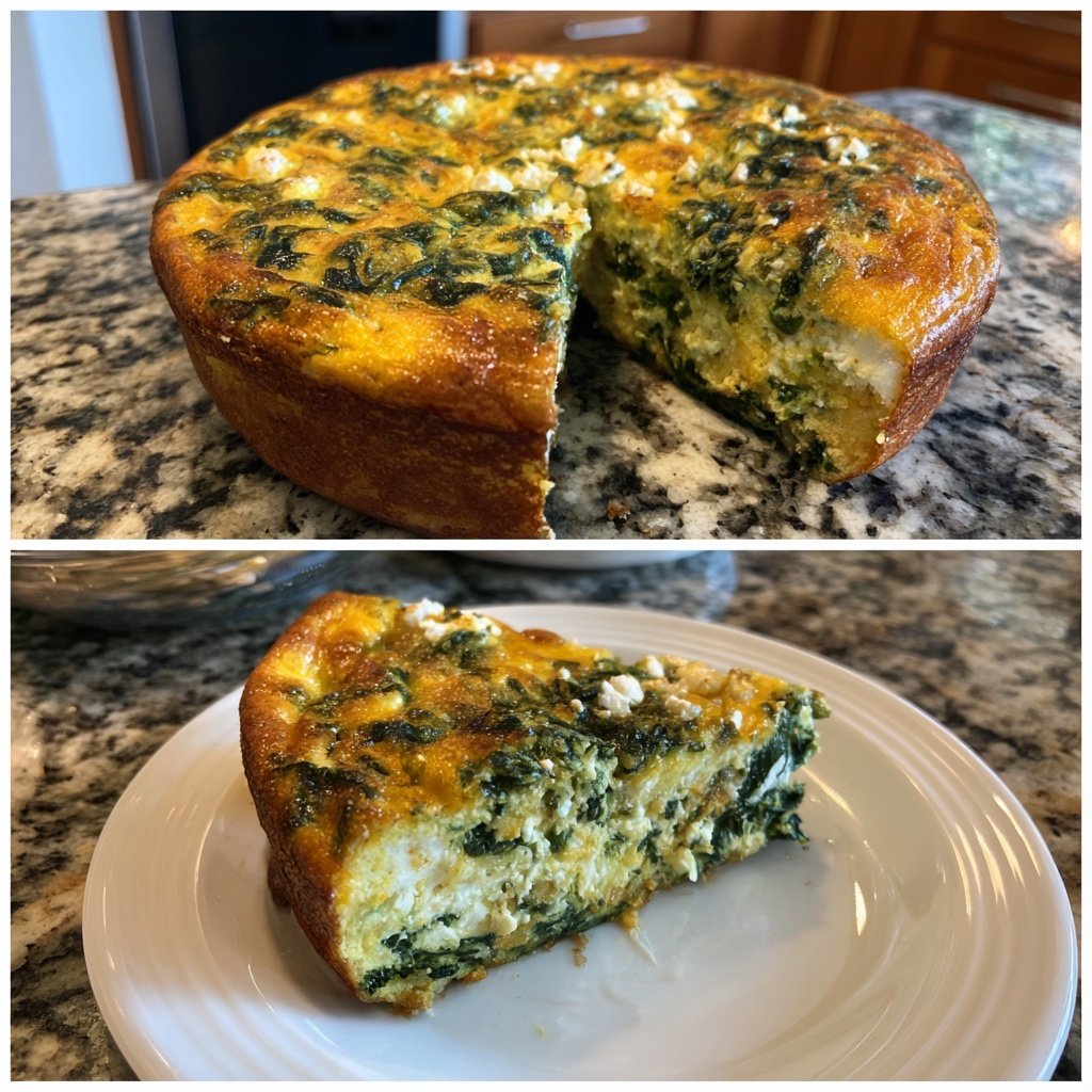 Spinach And Feta Egg Bake