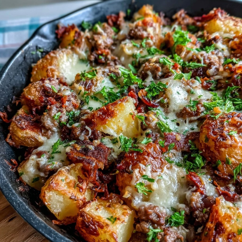 Hamburger Meat And Potato Skillet