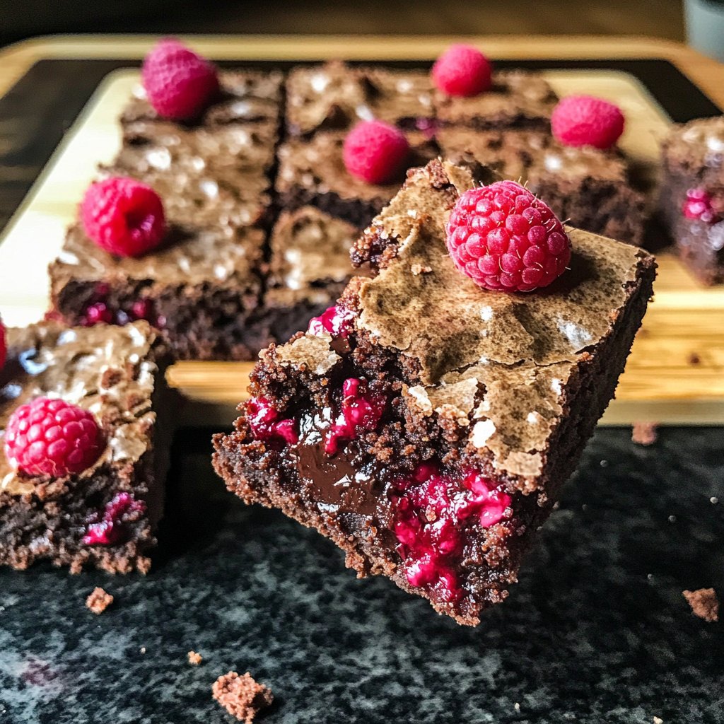 Chocolate Raspberry Brownies