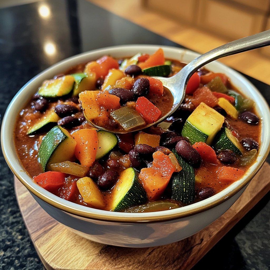 Healthy Crockpot Vegetable Chili