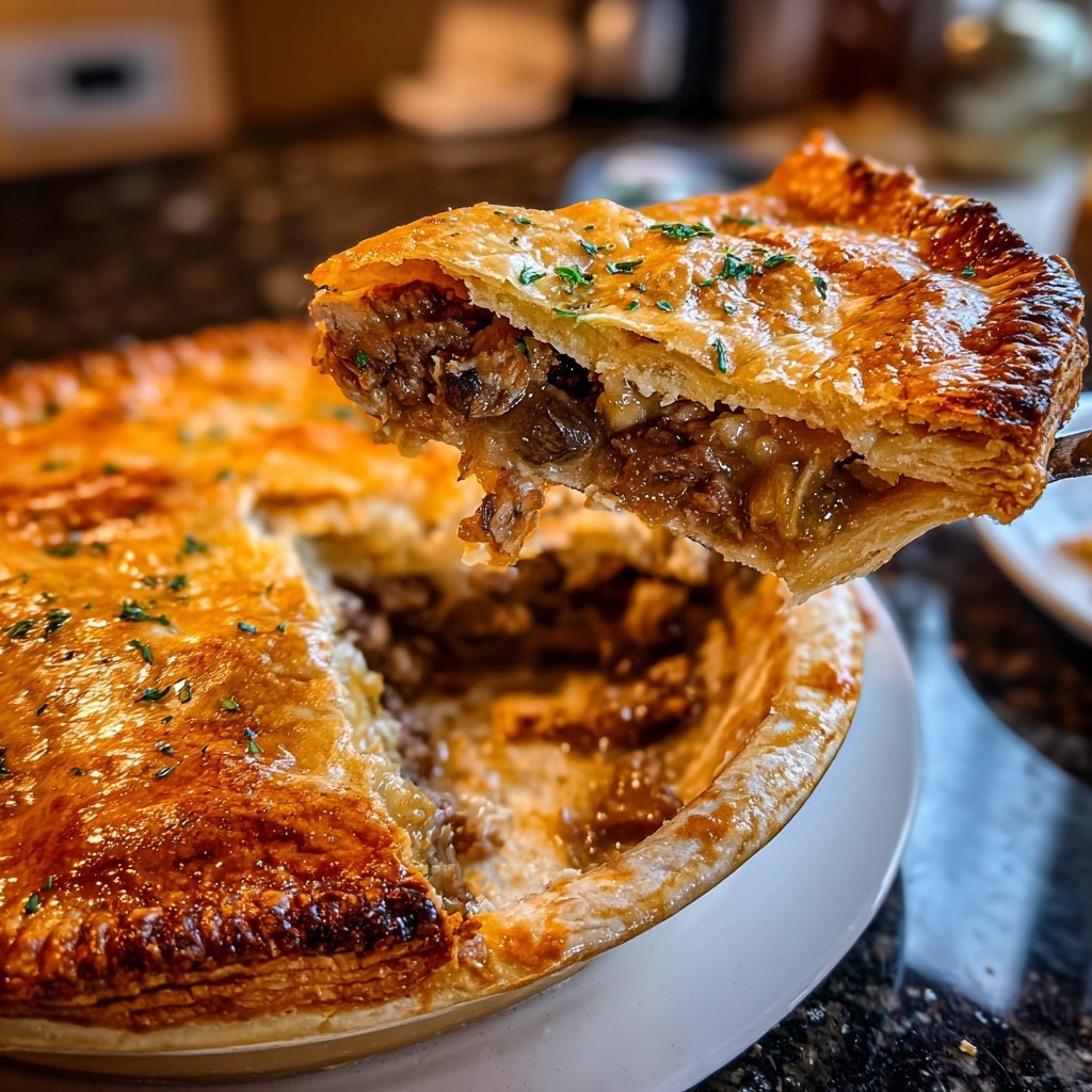 Comfort Food Beef and Mushroom Pot Pie